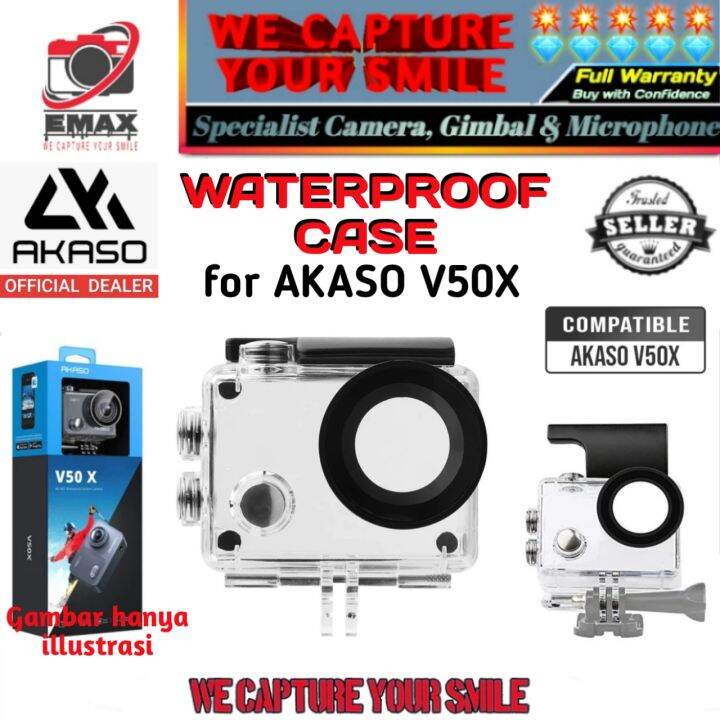 Akaso V X Waterproof Case Action Camera Underwater Housing Casing