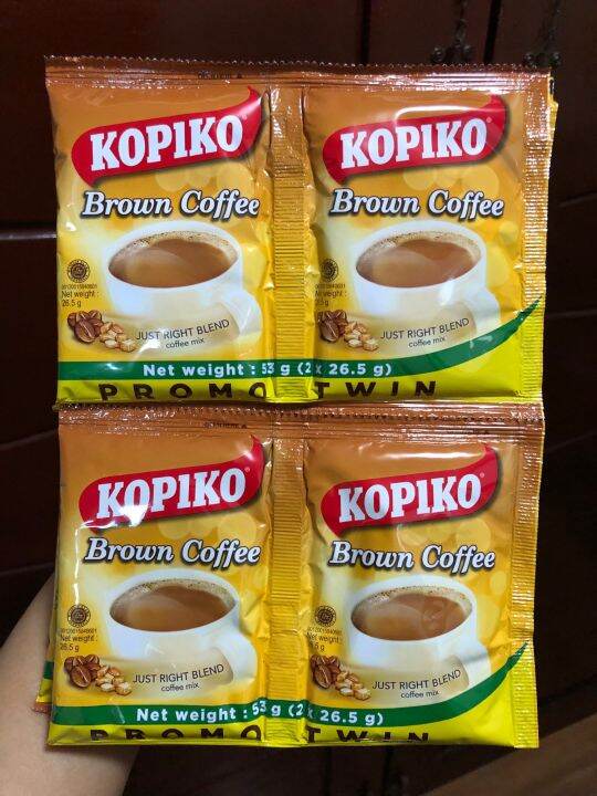 5 Pcs Sachets KOPIKO BROWN Twin Pack 53g Lazada PH