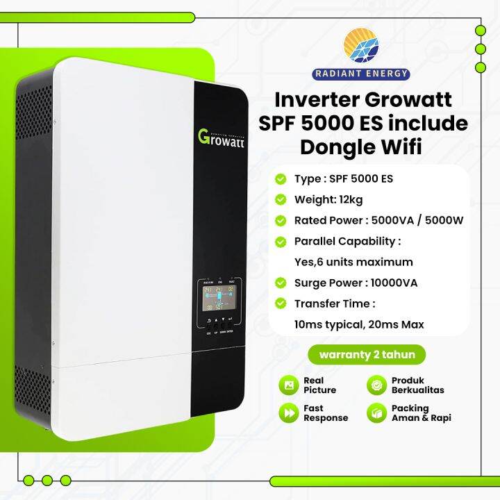 Growatt Spf Es Inverter Hybrid Offgird Watt Kw Lazada