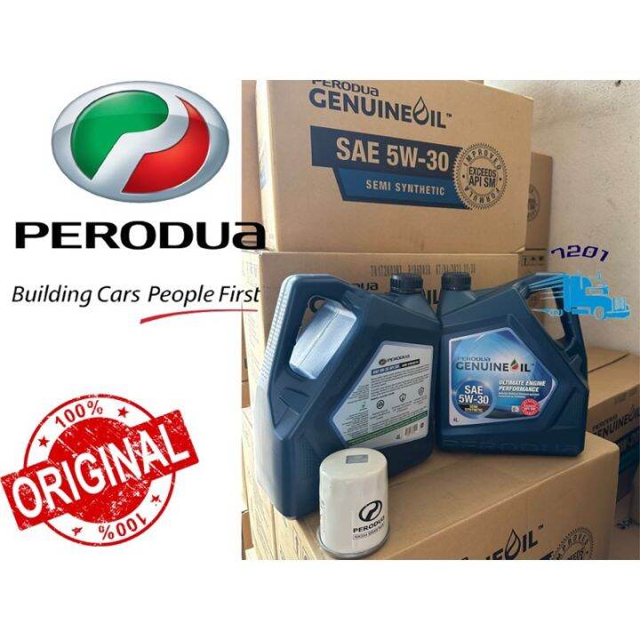 Original Perodua Genuine Sae W Semi Synthetic L Engine Oil