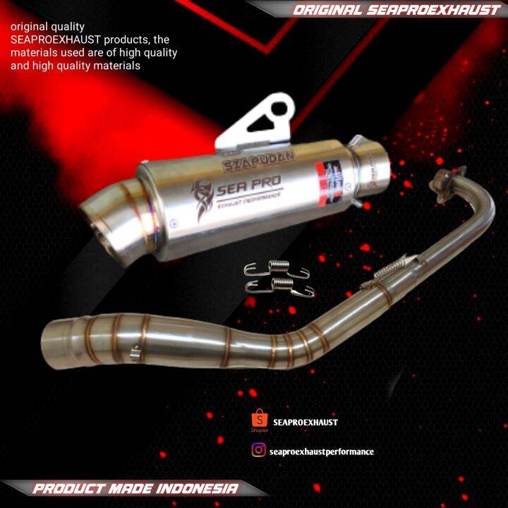 Knalpot Racing Fullset Motor Matic Aerox Nmax Pcx Vario Beat Mio Scoopy