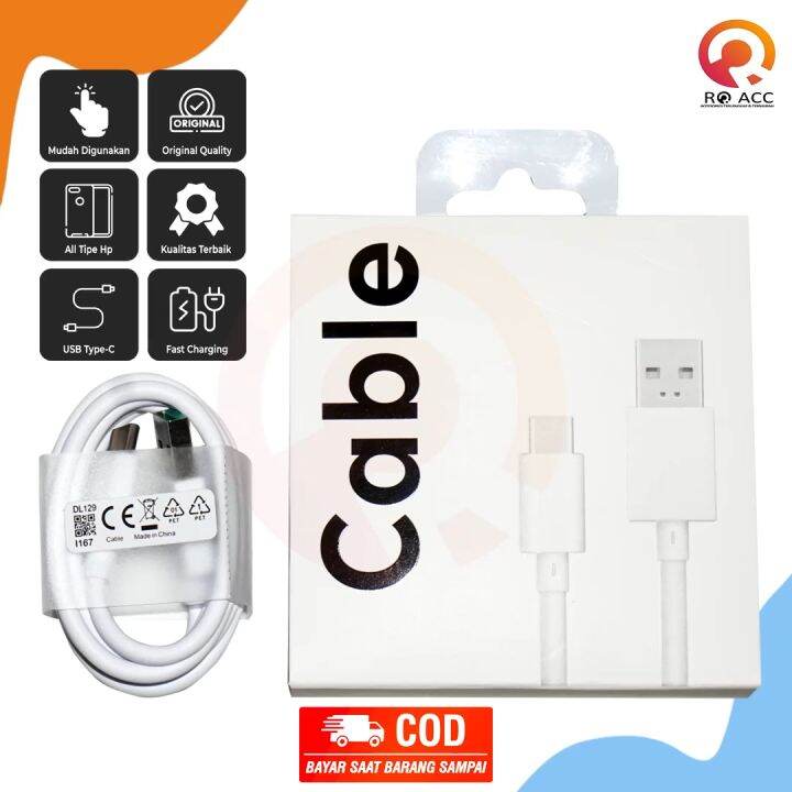 Ro Acc Usb Kabel Data Oppo Type Tipe C A Super Vooc Fast Charging