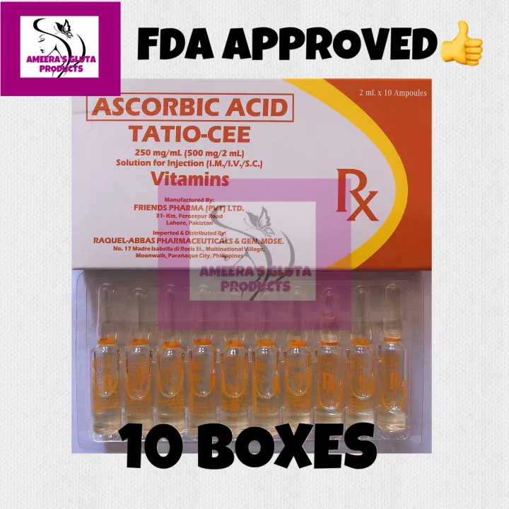 Ameeras Gluta Tatio Cee Ascorbic Acid Vitamin C Injection Mg