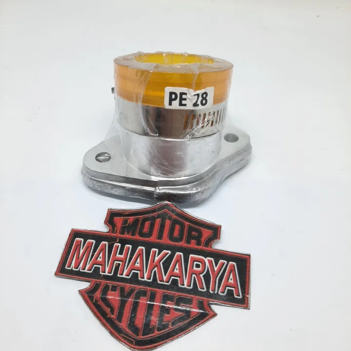 INTAKE MANIPOL MANIPUL KARBURATOR TIGER PE 26 28 RACING MIRING TEFLON