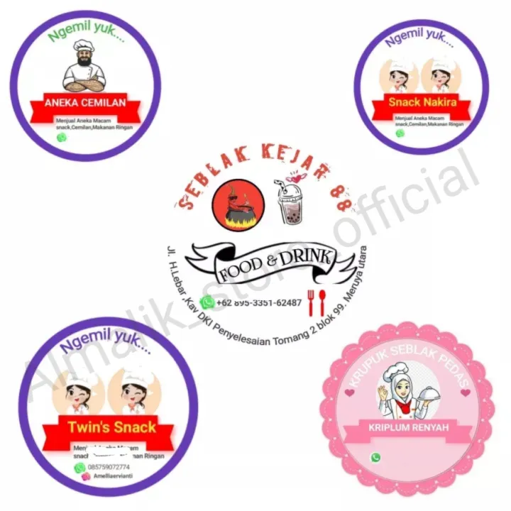 Stiker Label Kemasan Sticker Stiker Label Produk Stiker Murah