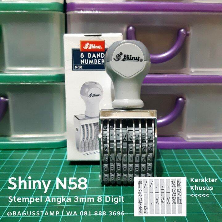 Stempel Angka Manual Digit Mm Shiny N N Lazada Indonesia