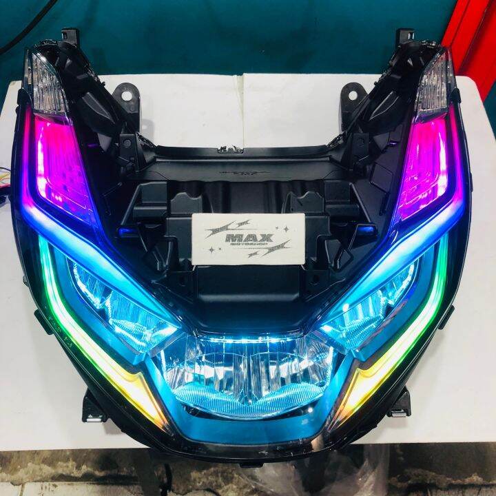 LAMPU DEPAN LED ALIS RUNNING PCX 160 SEPAKET HEADLAMP REFLEKTOR PCX