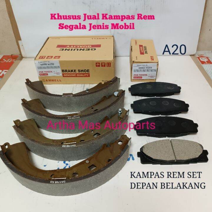 KAMPAS REM SET HIACE COMUTER HIACE NEW KOMPLIT DEPAN BELAKANG Lazada