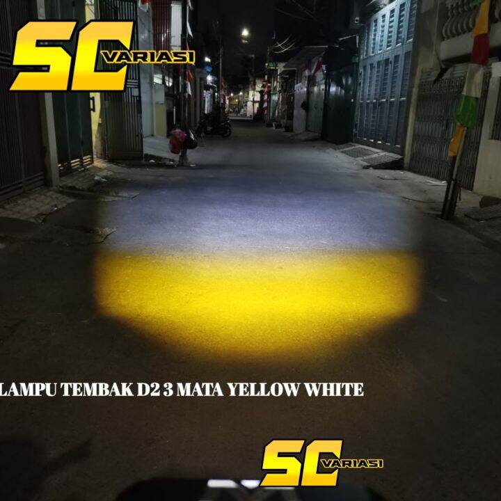 Original Lampu Tembak Led Sql Mata W Awatt High Low Laser Gun