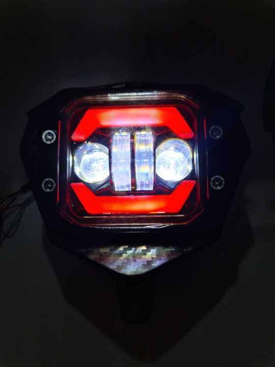 Headlamp Yamaha Wr Led Daymaker Bahan Case Besi Kesing Casing Besi