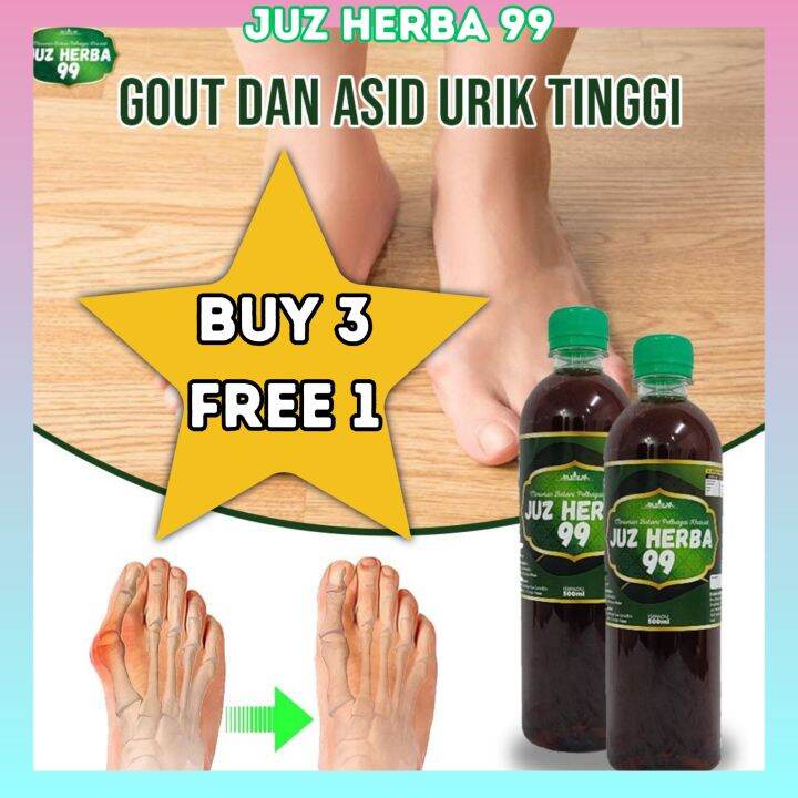 Jus Rawatan Sakit Gout Ghout Dan Asid Urik Tinggi Juz Herba 99 500ml