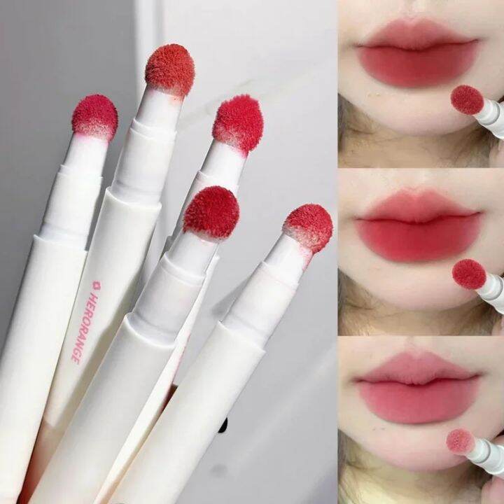 Matte Velvet Pink Lip Gloss Pen Soft Waterproof Nude Liquid Lipstick