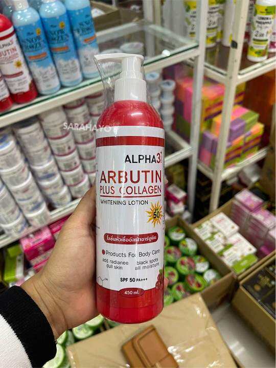 Alpha Arbutin Plus Collagen Whitening Lotion Spf50Pa 450ml Lazada