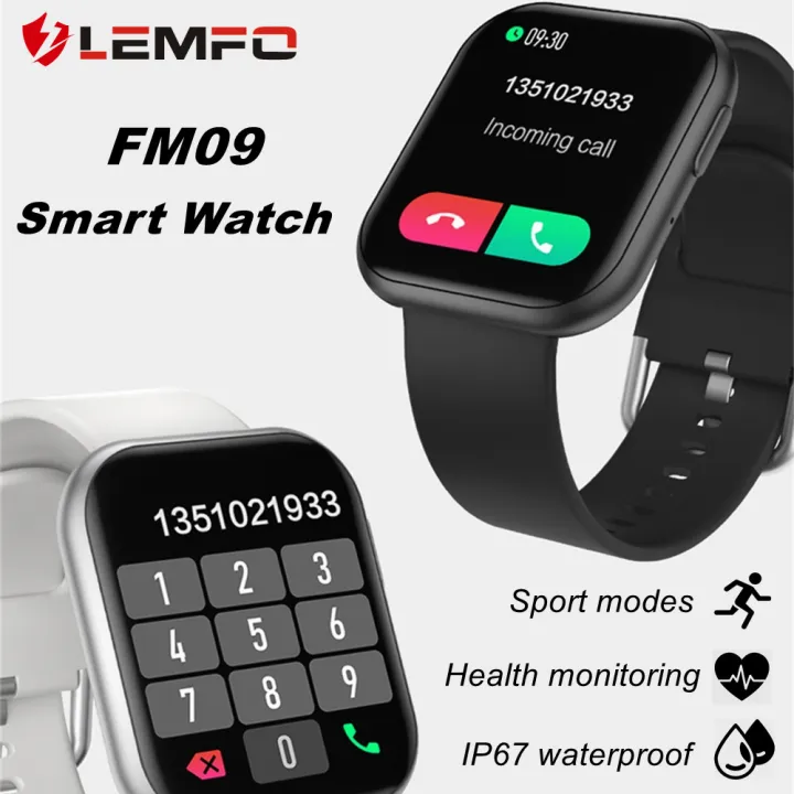 LEMFO FM09 Jam Tangan Pintar Panggilan Bluetooth Arloji Cerdas