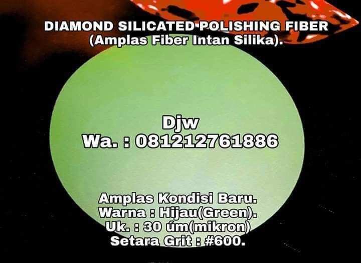 Grit 600 AMPLAS FIBER OPTIK AMPLAS MIKA GRES BARU D30 GREEN Lazada