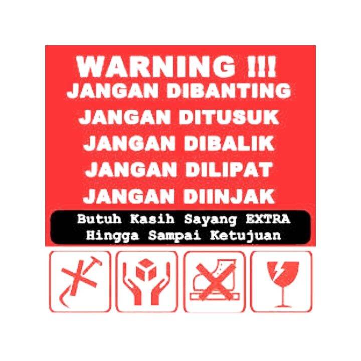 Pcs Stiker Fragile Jangan Dibanting Warning Lazada Indonesia