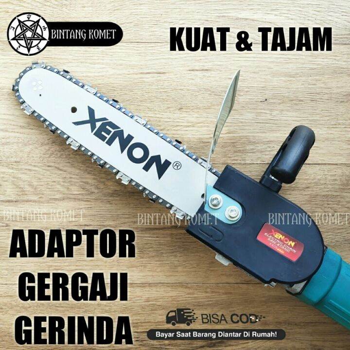 Cod Chainsaw Xenon Inch Gergaji Senso Chain Saw Adaptor Gerinda