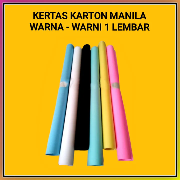 Kertas Karton Manila Warna Warni 1 Lembar Lazada Indonesia