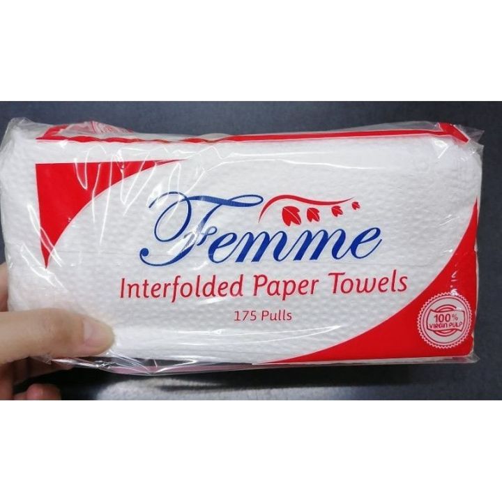 Femme Interfolded Paper Towels Pulls Lazada Ph