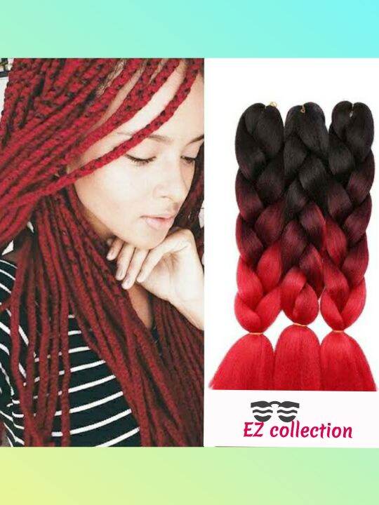 Rambut Sambung Box Braids Model Warna Ukuran Cm Lazada Indonesia