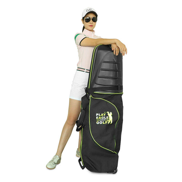 PLAYEAGLE Hard ABS Top Golf Travel Bag With Wheels Golf Cart Bag