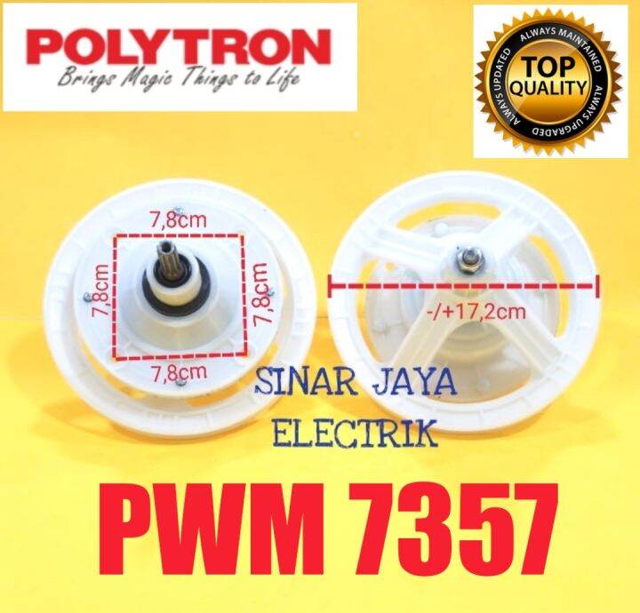 GEARBOX MESIN CUCI POLYTRON 2 TABUNG PWM 7357 Lazada Indonesia