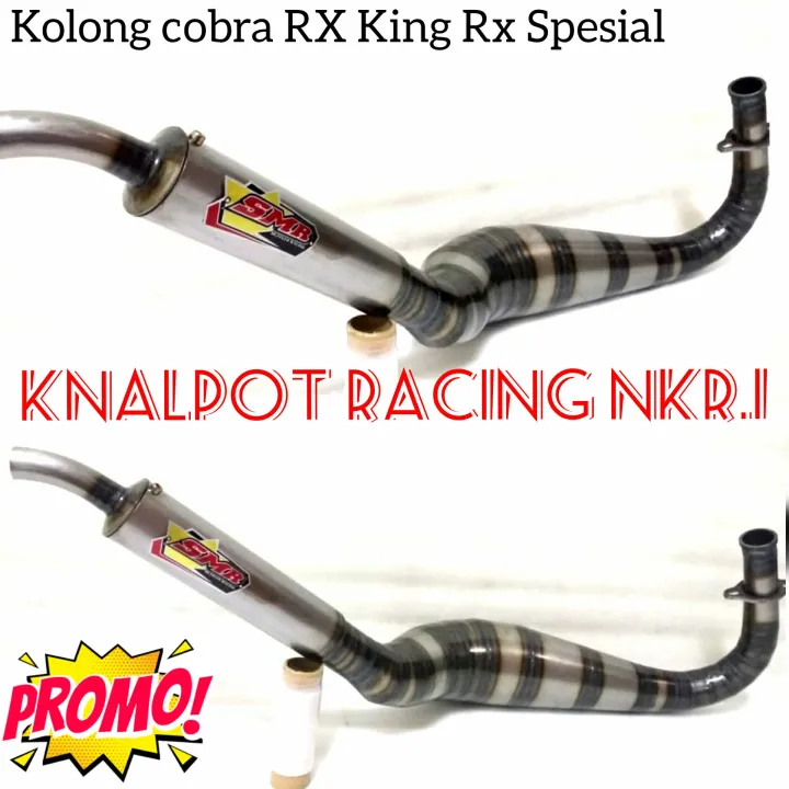 Knalpot RX King Rx Spesial SMR Kolong Cobra Plat Karat Produk