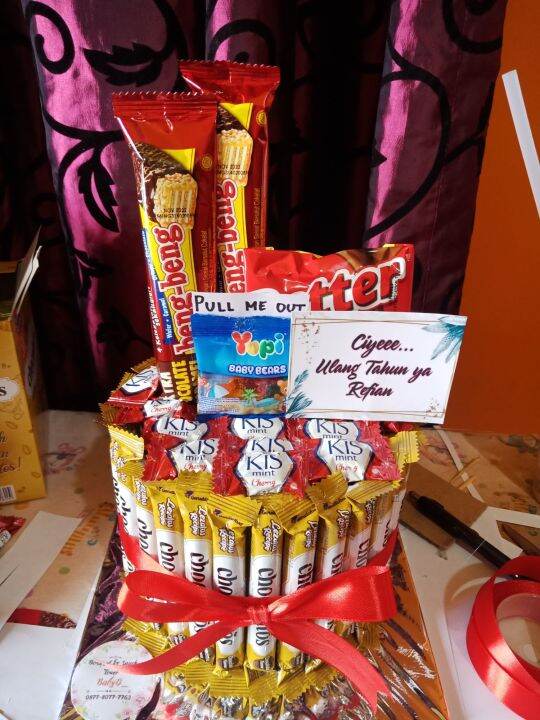 SNACK TOWER SNACK TART KUE ULANG TAHUN SNACK MURAH CUSTOM