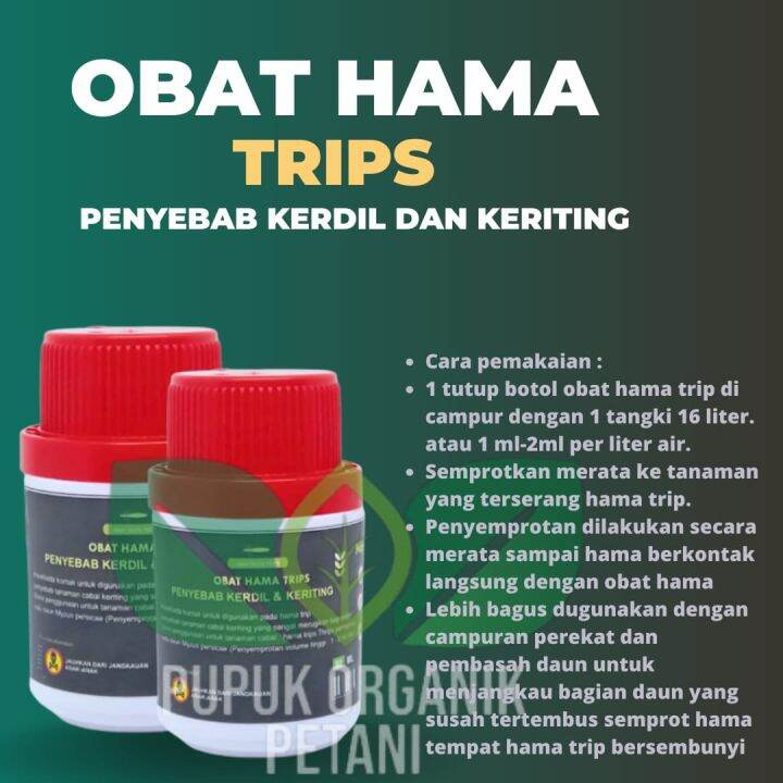 Insektisida Obat Hama Trips Anti Hama Cair Ulat Kutu Putih Racun Kontak