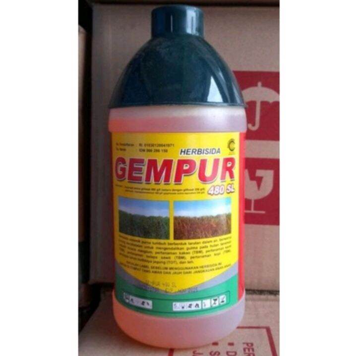 HERBISIDA GEMPUR 480SL KEMASAN 1 LITER Obat Rumput Sistemik Ampuh