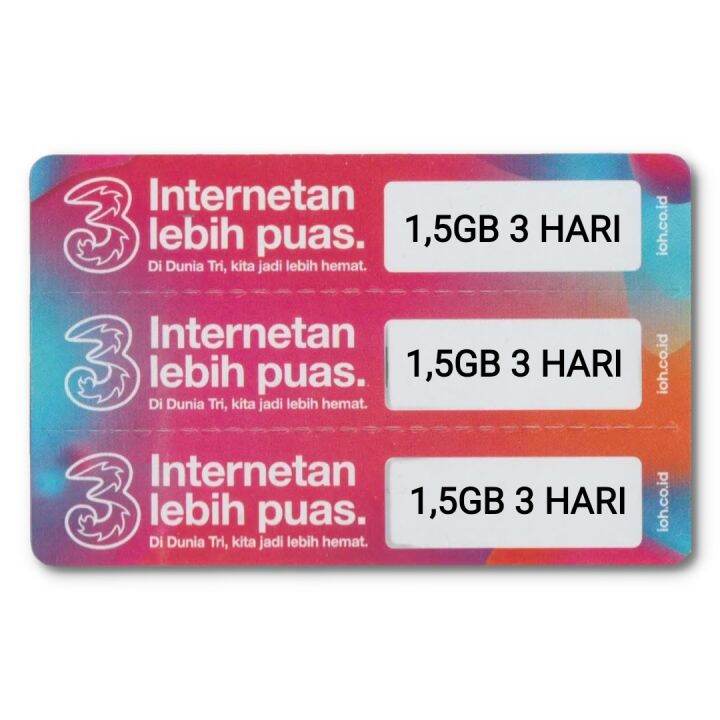 Voucher Tri Gb Hari Lazada Indonesia