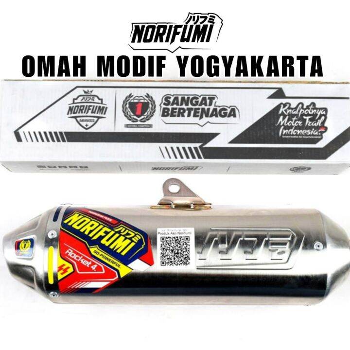 Knalpot Norifumi Rocket 4 Yamaha WR 155 R Stainless Full System