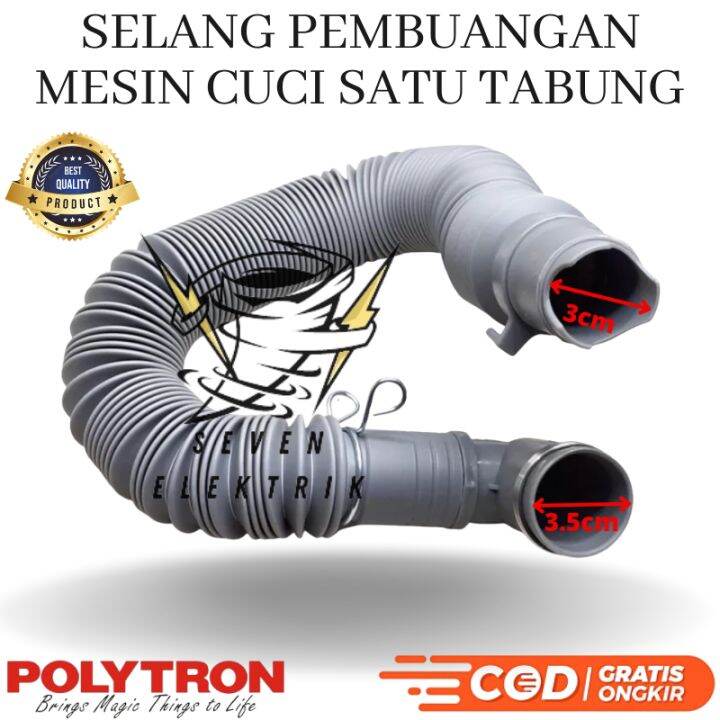 Selang Pembuangan Air Mesin Cuci Polytron Satu Tabung Otomatis Lazada