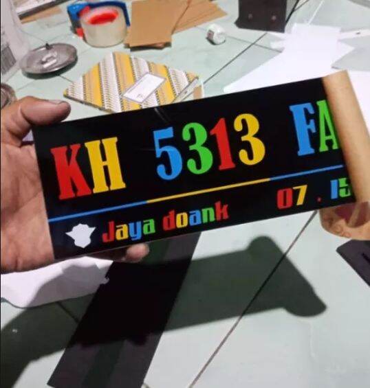 Plat Nomor Kendaraan Custom Lazada Indonesia