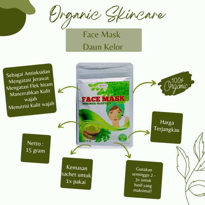 Masker Daun Kelor Masker Glowing Kelor Masker Kelor Lazada