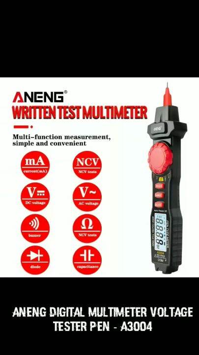 PENGIRIMAN CEPAT ANENG Digital Multimeter Voltage Tester Pen A3004