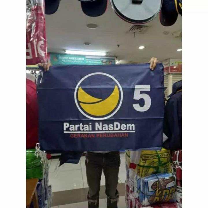 Bendera Partai Nasdem Gerakan Perubahan Atribut Partai Nasdem 60x90 50