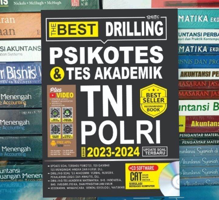 Buku The Best Drilling Psikotes Tes Akademik Tni Polri Cd