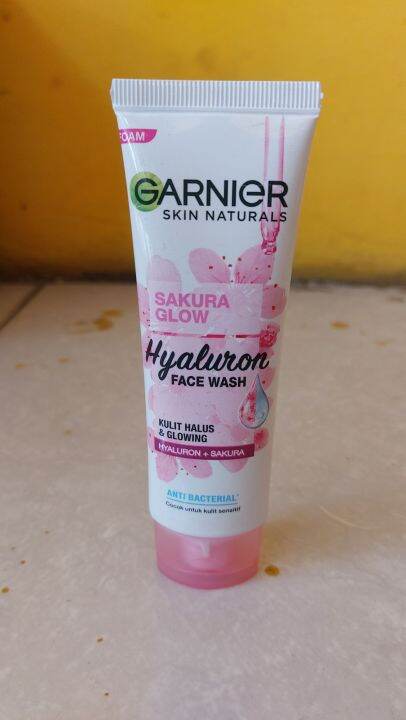 Garnier Skin Naturals Sakura Glow Hyaluron Face Wash 50 Ml Lazada