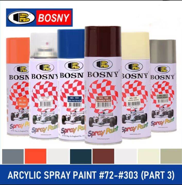 Original Bosny Spray Paint Ordinay Colors Lazada Ph