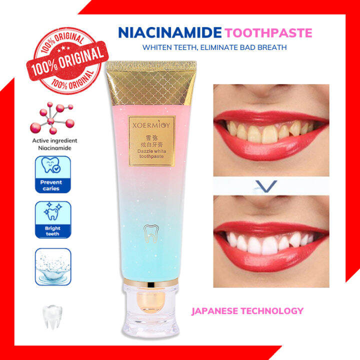 Niacinamide Toothpaste Cleansing Whitening Mousse Removes Stains And