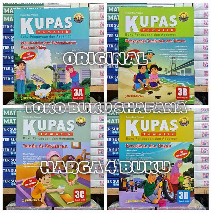 Paket Buku Kupas Tematik 3A 3B 3C 3D Kelas 3 SD Yudhistira K13 Edisi