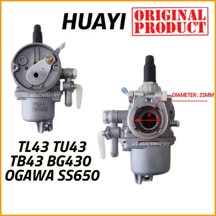 Original TL43 TU43 TB43 BG430 3WF 650 Grass Cutter Carburetor