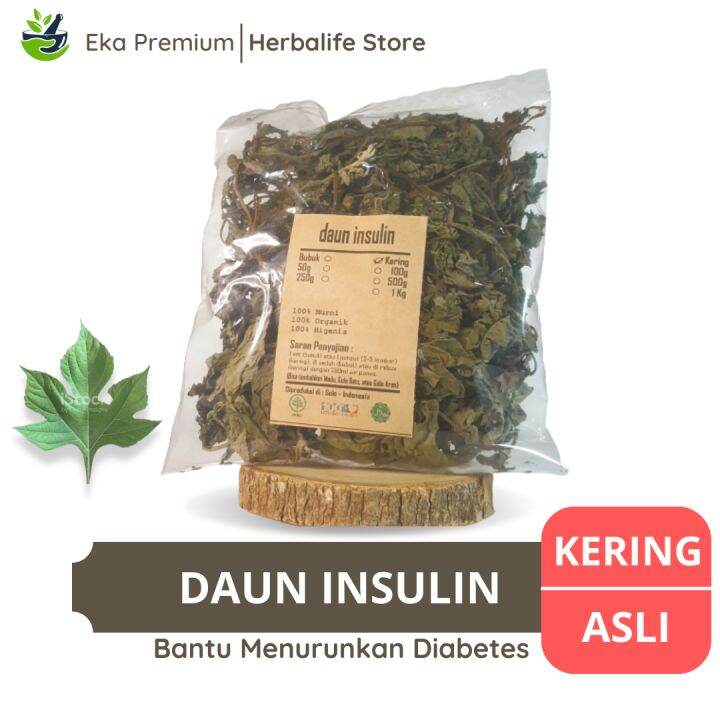 Daun Insulin Kering Yakon Asli Ramuan Rempah Herbal Murni Jamu Minuman