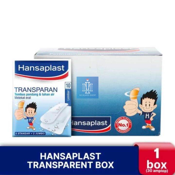 HANSAPLAST TRANSPARAN 30 AMPLOP ISI 10 LEMBAR PLESTER ANTI AIR