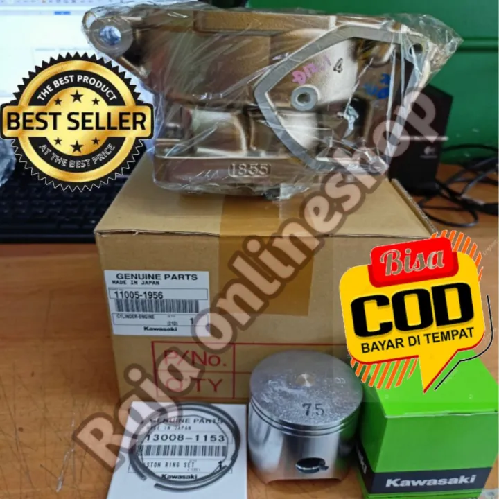 PAKET BLOK Seher Gold 1855 Piston Ring Set Ninja RR Atau R 2 Tak