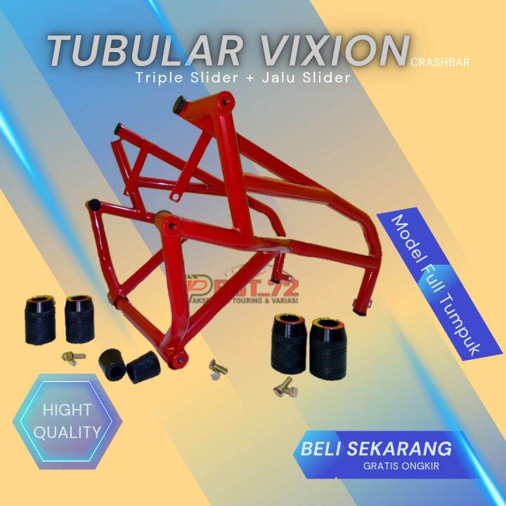 Tubular Crashbar VIXION Nvl Nva Dan Old V IXION Full Model Triple