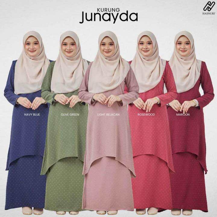 Ready Stock Kurung Junayda Material Ironless Cantik Dan Murah