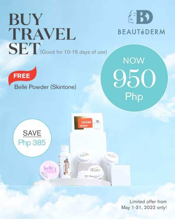 Free Shipping Beautederm Travel Set With Freebie Lazada PH