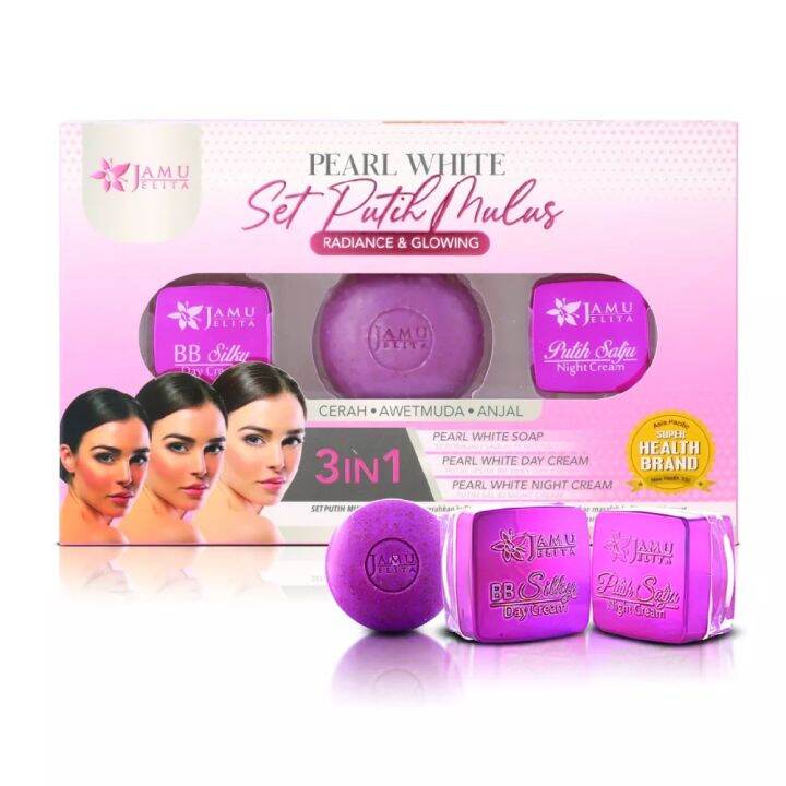 Jamu Jelita Pearl White Set Putih Mulus In Lazada